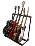 Zenison Multi 5 Guitar Stand Display Rack Padded Folding Acoustic & Electric Guitars