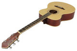 40" Acoustic Folk Guitar Natural Gloss Finish - 6 String Steel Lindenwood