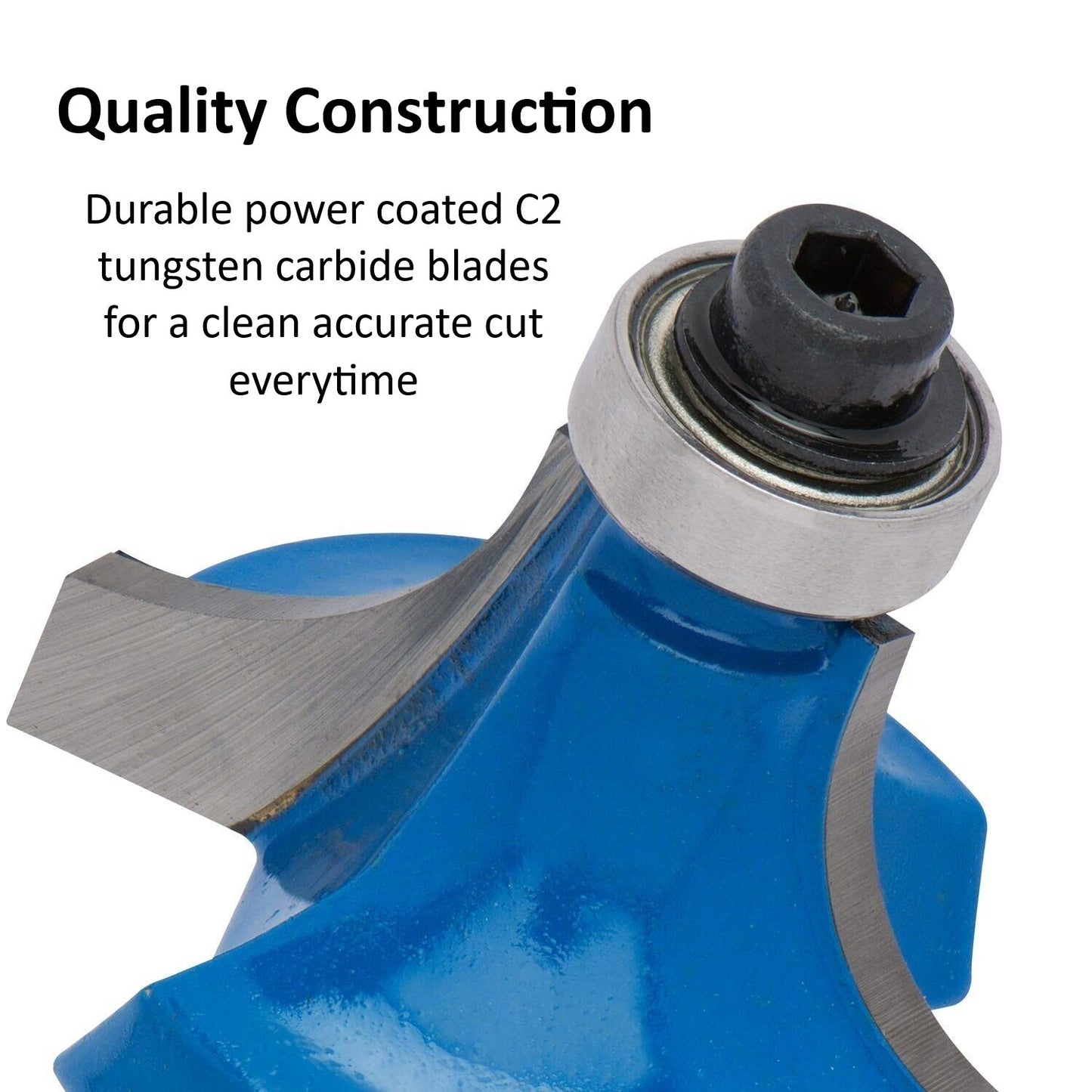 35 Piece EDM ROUTER BIT SET - 1/4" Shank Tungsten Carbide Edges in Aluminum Case