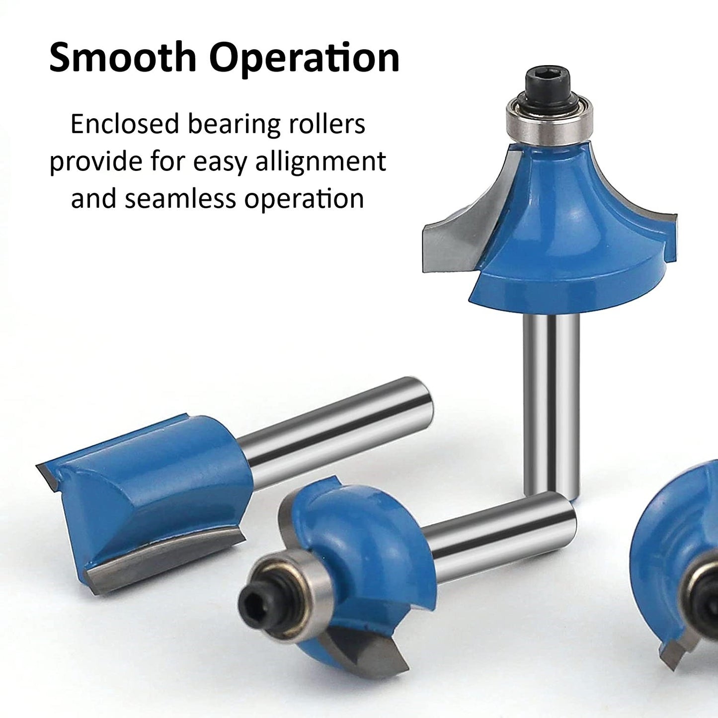 35 Piece EDM ROUTER BIT SET - 1/4" Shank Tungsten Carbide Edges in Aluminum Case