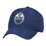 NHL Edmonton Oilers Basics Structured Adjustable HAT OSFM Blue