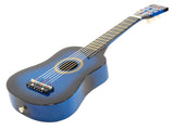 25" Children's Kids Toy Acoustic Guitar Blue with Bag and Accessories