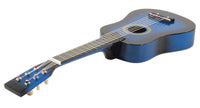 25" Children's Kids Toy Acoustic Guitar Blue with Bag and Accessories