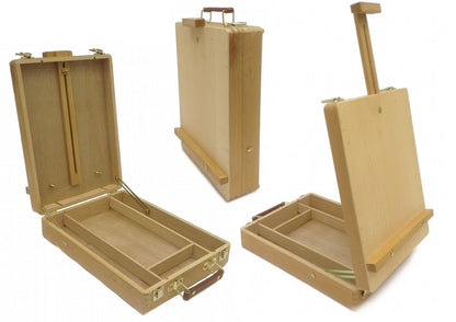 DESKTOP ARTIST EASEL - WOODEN PORTABLE COMPACT STAND - Student Drawing Painting