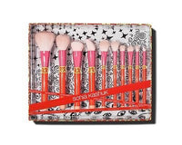 NEW Sonia Kashuk Limited Edition 10 Pc COLOR SHOCK Brush Set FREE Shipping