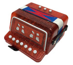 Children's 7 Key Button Accordion - Concertina - Red