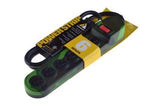 Jasco 6-Outlet Grounded 3 ft Power Strip Child Safety Outlet Cover Green Camo