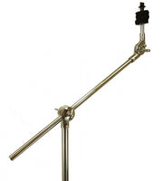 CYMBAL BOOM STAND 5' feet DOUBLE BRACED Chrome Percussion Dums Tripod NEW