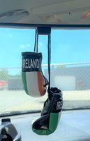 <p><strong>Mini Boxing Gloves IRELAND Country Flag National Pride MMA Car Mirror D&eacute;cor</strong></p>