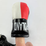 Mini Boxing Gloves POLAND Country Flag National Pride MMA Car Mirror Decor
