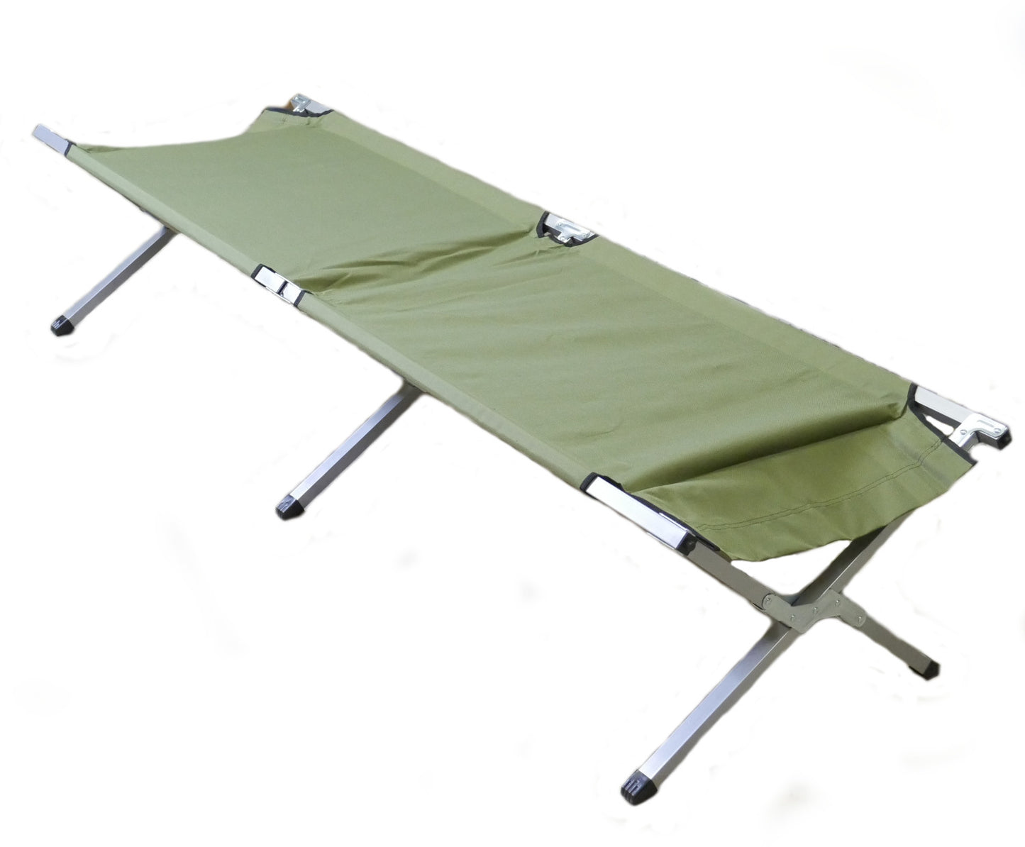 Portable Sleeping Cot Outdoor Hiking Camping Gear Green Olive Drab, Steel Frame