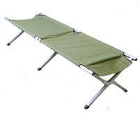 Portable Sleeping Cot Outdoor Hiking Camping Gear Green Olive Drab, Steel Frame