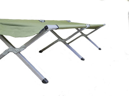 Portable Sleeping Cot Outdoor Hiking Camping Gear Green Olive Drab, Steel Frame