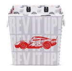 Cars Play All Day Rev it Up Large Storage Bin - Gray, Red, White - 13"x13" - New