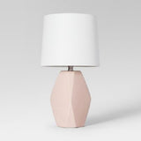 Project 62 Modern Ceramic Facet Table Lamp (Includes Cfl Bulb) Blush
