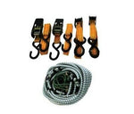 20 Piece Bungee Cord and Ratchet Die Down Strap Kit Set