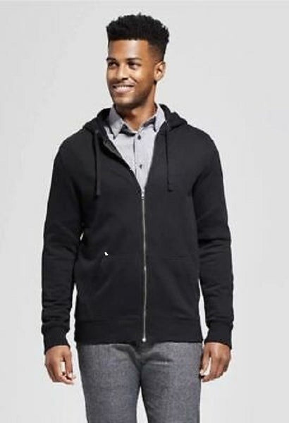 Men's Standard Fit Sherpa Fleece Jacket - Goodfellow & Co - Black Large