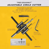 Heavy Duty Circular Cutting Tool, Cuts Variety of Materials, 1/4" Shank