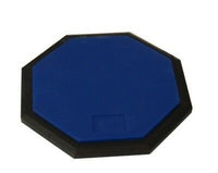 DRUM PRACTICE PAD - BLUE 8" Silent Rubber Foam Octagon - Percussion NEW