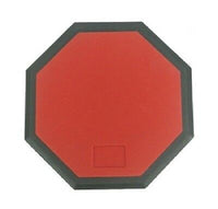8" Practice Drum PAD Silent Rubber Foam Octagon Percussion Red