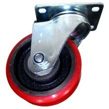 3" x 1-1/4" Swivel Red Rubber