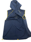 Hooded Water Resistant Windbreaker Vest by Hunter for Target Navy & Yellow X-Small