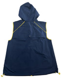 Hooded Water Resistant Windbreaker Vest by Hunter for Target Navy & Yellow Small