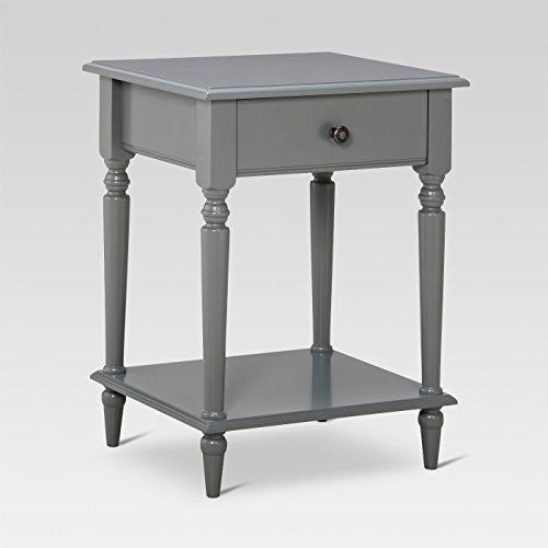 Margate Turned Leg Gray Accent Table - Threshold