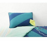 Pillowfort Geo Line Water Colors Pillow Sham  Standard  Blue / Teal