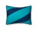 Pillowfort Geo Line Water Colors Pillow Sham  Standard  Blue / Teal