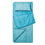 Triangles Convertible Sleeping Bag & Pillow Set Blue Triangles - Pillowfort™