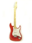 ELECTRIC GUITAR - RED See-Through ACRYLIC - CUSTOM - MAPLE NECK NEW