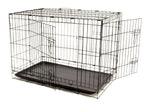 Large 2 Door Folding Pet Kennel/Dog Crate 36x23x24" - Portable for Travel - New