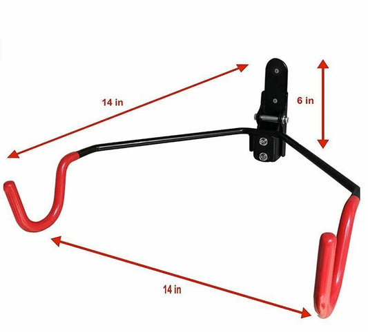 Bicycle Rack Garage Wall Mounted Bike Hanger Storage System Vertical Hook VShape