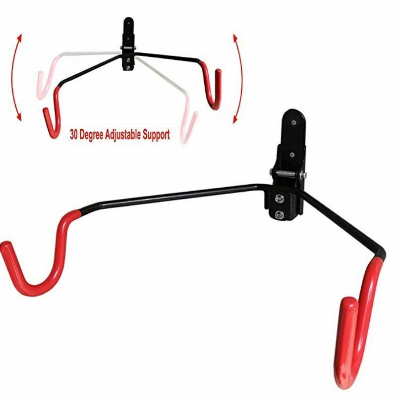 Bicycle Rack Garage Wall Mounted Bike Hanger Storage System Vertical Hook VShape
