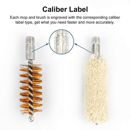 Universal Shotgun Cleaning Kit 12 gauge,  Rifle,  Handgun Cleaning kit Brushes with Case, 126 pcs Gun Cleaning Kits for all Guns, 9mm, AR15 Cleaning Tools
