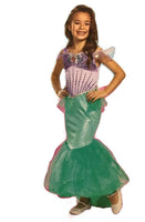 Disney Little Mermaid Ariel Girls Purple Dress-Up Costume Dress Gown M(7-8)