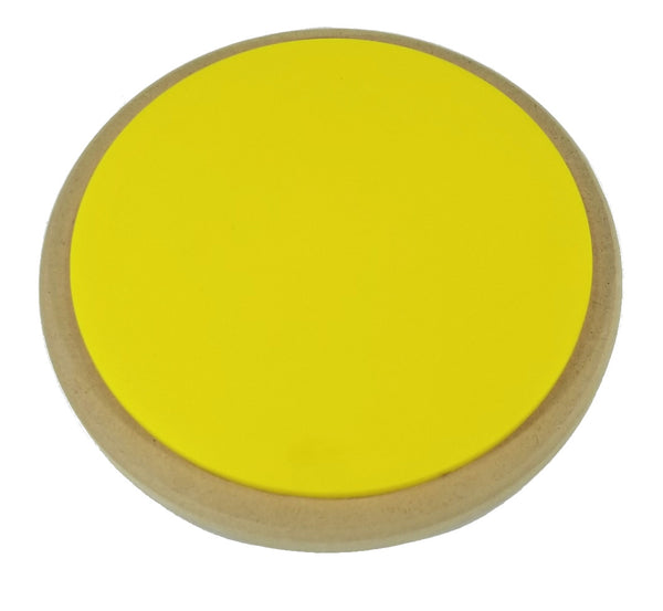 8in Drum Pad Practice Drum Set Accessories Colorful Drum Mute Pads - Round, Yellow