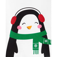 Toddler Girl Carters 2-Piece White Penguin Snug Fit Cotton PJs Size 5