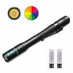 WUBEN E19 Black LED Flashlight 200 Lumen Pocket Size Mini Waterproof AAA 4 Modes