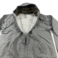 Men's Full Zip Hoody Mossy Oak Hood Lining Pockets SPORT GREY - Size L