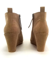 Women's Dolce Vita Terri Lace Up Wedge Booties Color: Light Taupe Size: 5.5 US