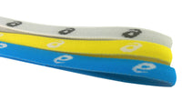<p>asics Team Aerobic Headband 3-Pack Blue Yellow &amp; White Comfort Fit - One Size</p>