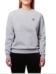 Fila Women's Michele Pullover Crewneck Sweatshirt (Grey, Small)