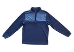 Bolle Men's Large Moisture Wicking Performance 1/4 Zip Pullover, Crown Blue