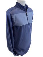 Bolle Men's Large Moisture Wicking Performance 1/4 Zip Pullover, Crown Blue