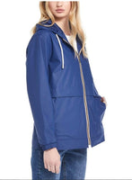 Weatherproof Vintage Womens Rain Slicker Jacket Twilight Blue Large