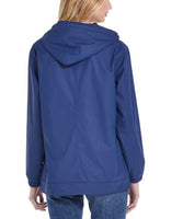 Weatherproof Vintage Womens Rain Slicker Jacket Twilight Blue Large