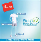 Hanes Men's Medium Gray 2 Pk X-Temp Performance Cool Crew Neck FreshIQ T-Shirts