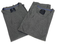 Hanes Men's Medium Gray 2 Pk X-Temp Performance Cool Crew Neck FreshIQ T-Shirts